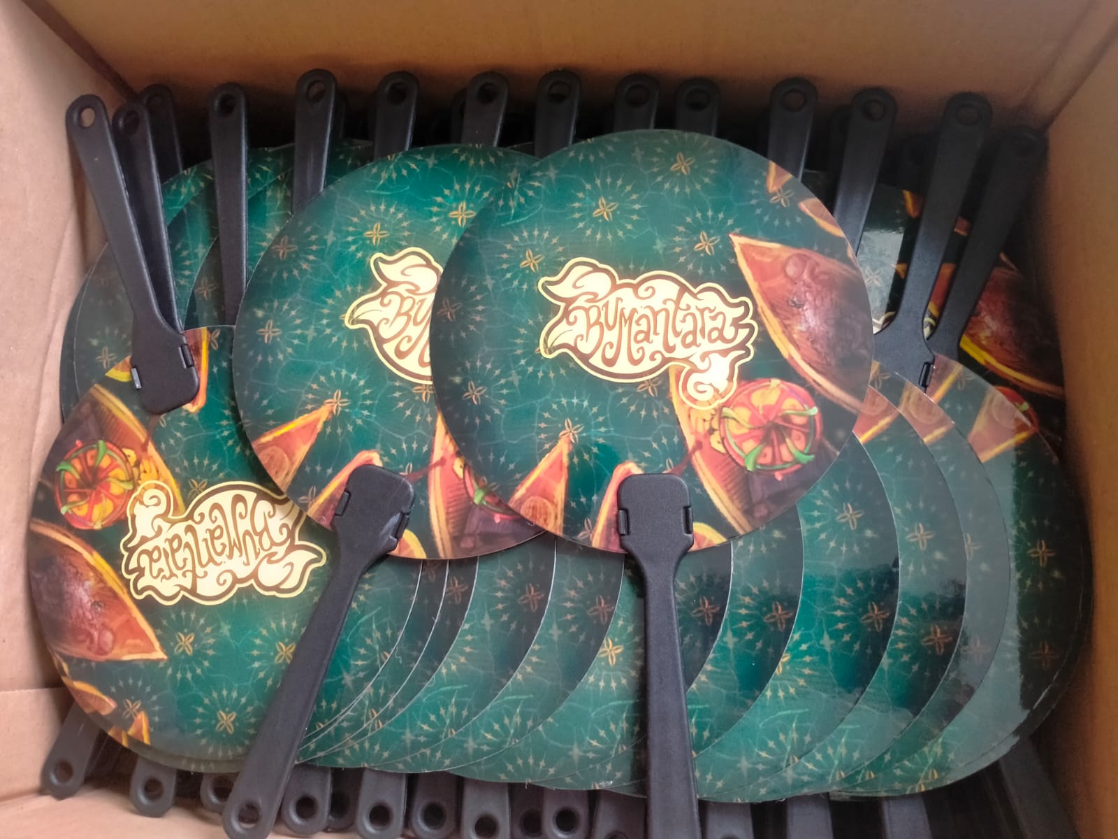 Kipas Promosi PVC Lapis Sticker