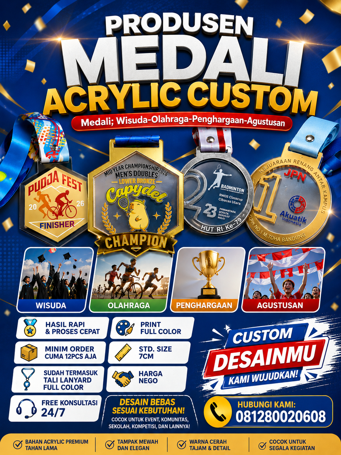 Medali Acrylic Premium