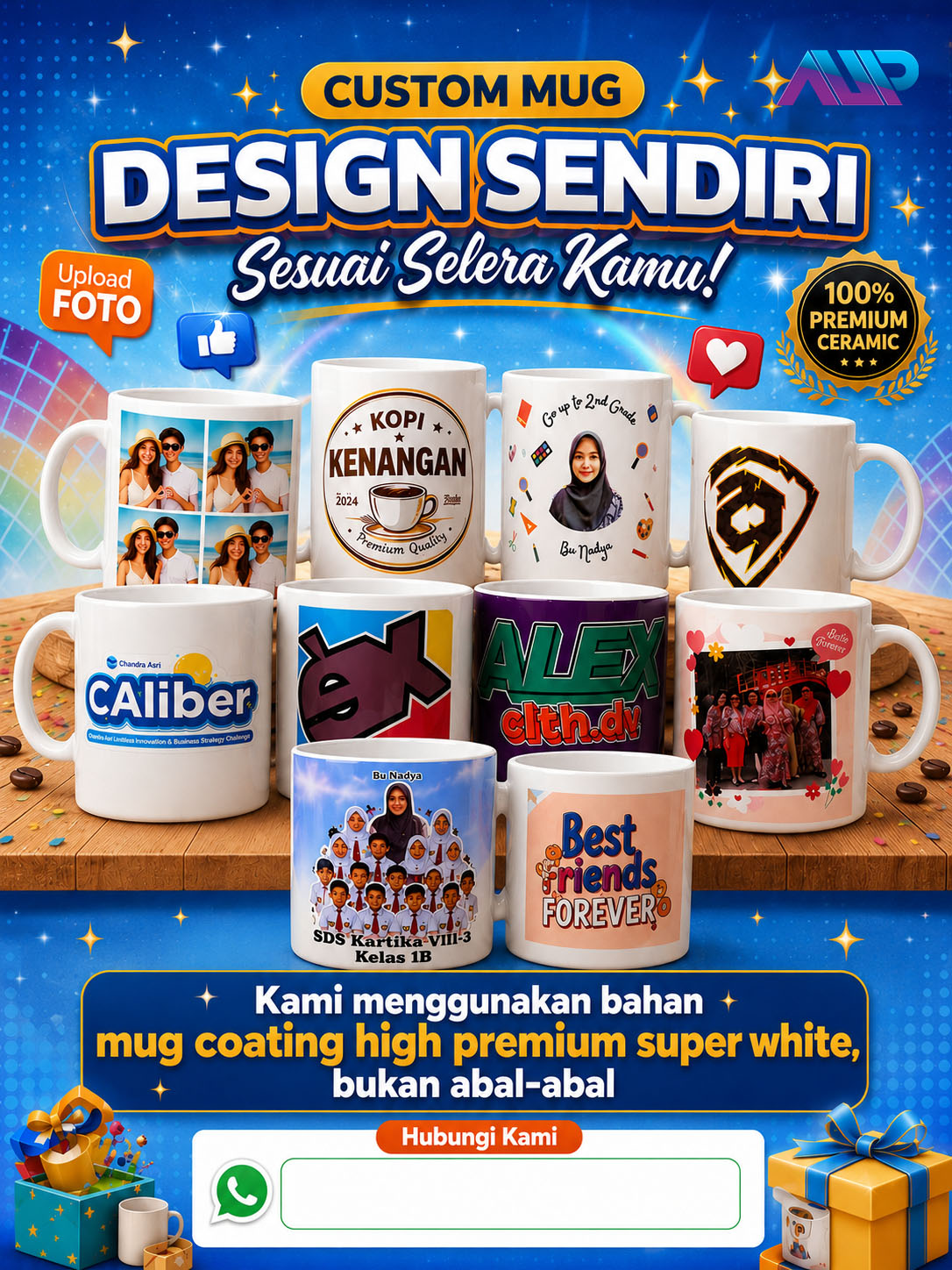Cetak Mug Custom Sublim