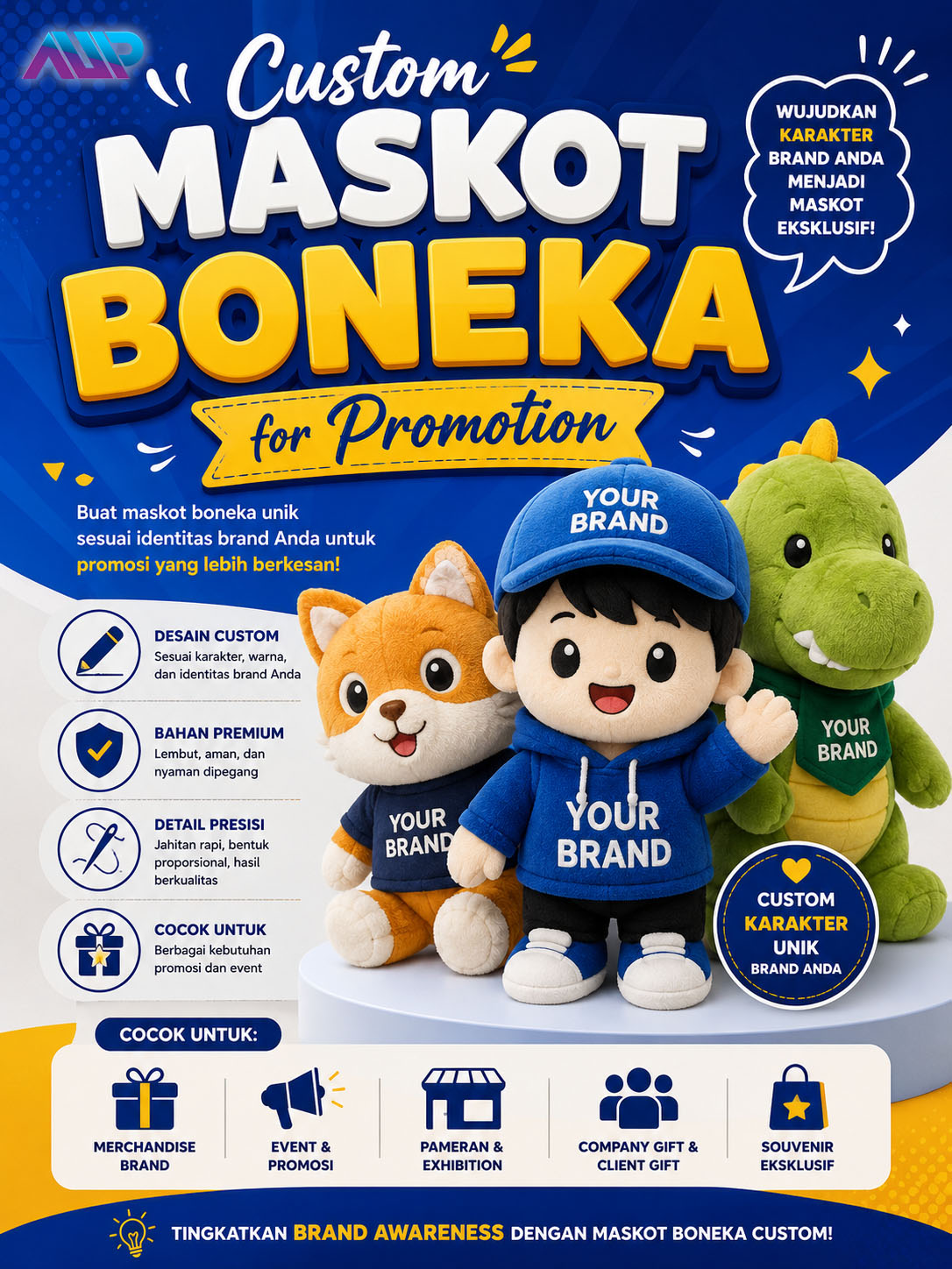 Maskot Boneka Kain